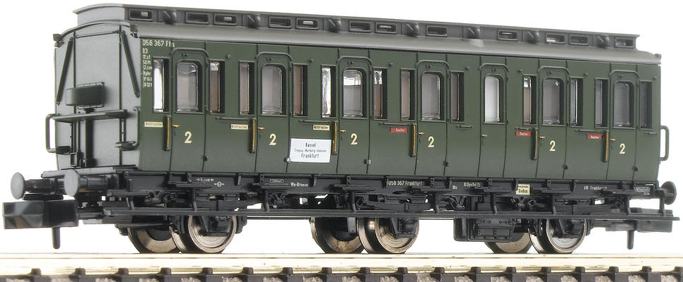 3 axled, compartment coach with brakeman's cab, type C3 pr 11, of the DB