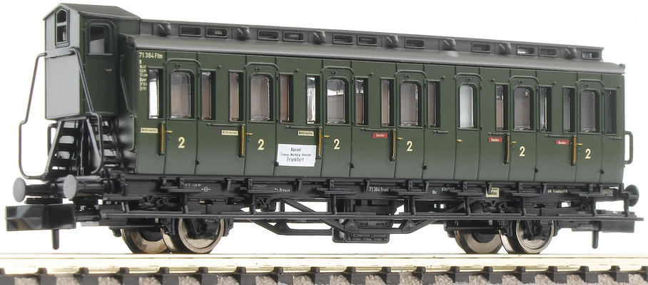 2 axled compartment coach with brakeman's cab, type C pr 21, of the DB