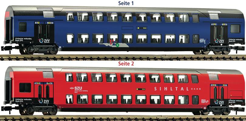2nd class double decker wagon type B of the Zürcher S-Bahn/SBB