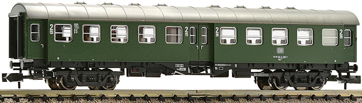 2nd class conversion car type Byg515 with goose neck bogies, DB