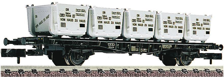 Container carrier wagon type Lbs598, DB